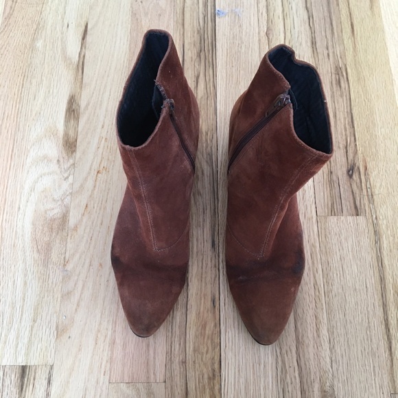 Vagabond Olivia Mod Suede Boots - 38 - Rust Camel - Picture 4 of 9